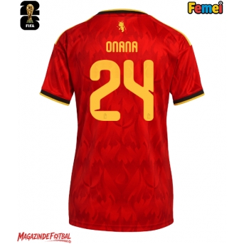Belgia Amadou Onana #24 Echipament de Fotbal Replică Mondial 2026 Femei Acasa